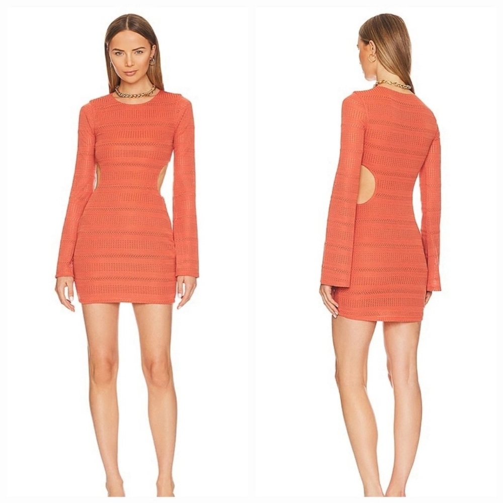 Tularosa Revolve Coco Mini Dress in Salmon